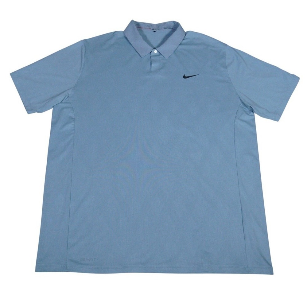 Nike Polo Shirt Mens XL Light Gray Tiger Woods Collection Dri-FIT